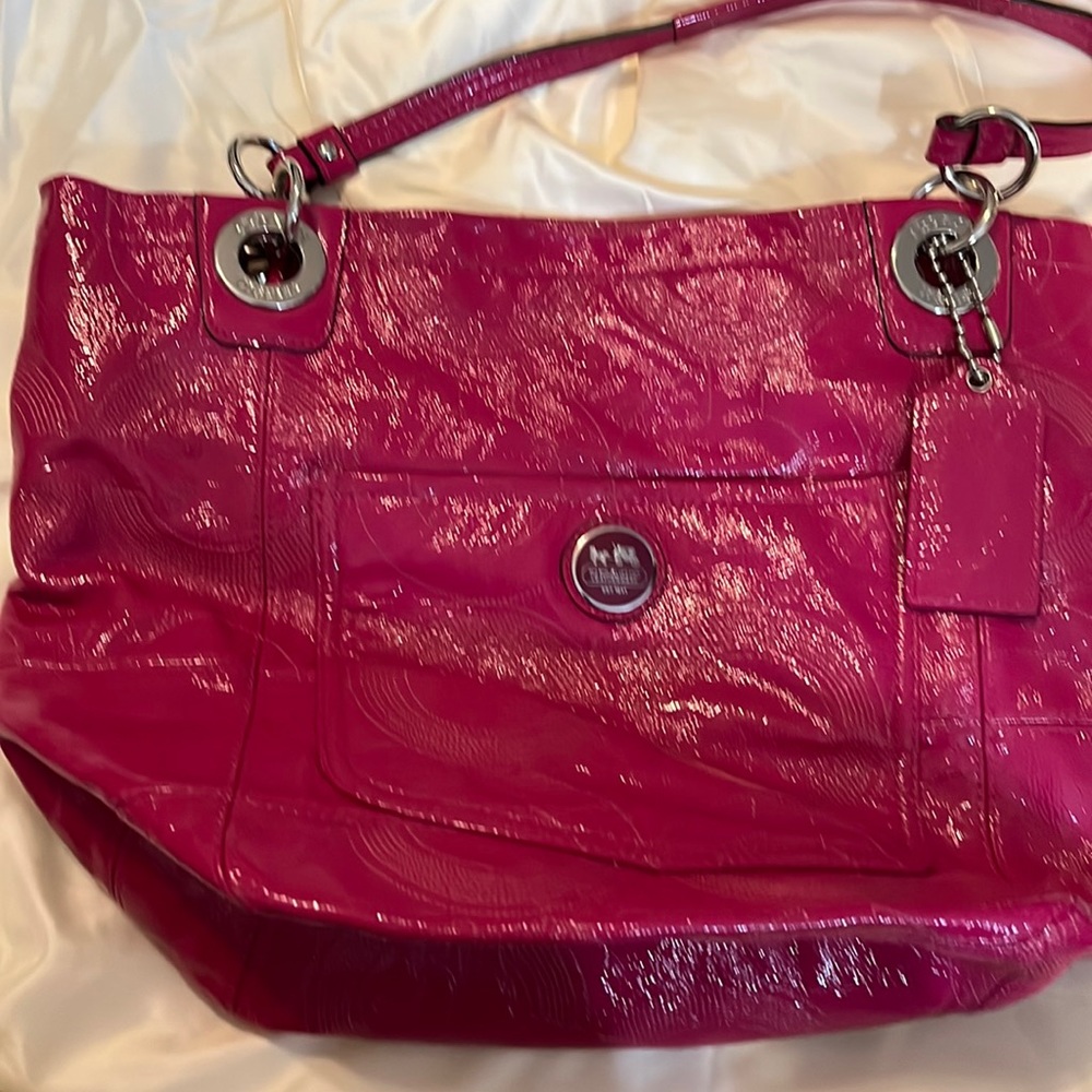 Coach patent leather bag